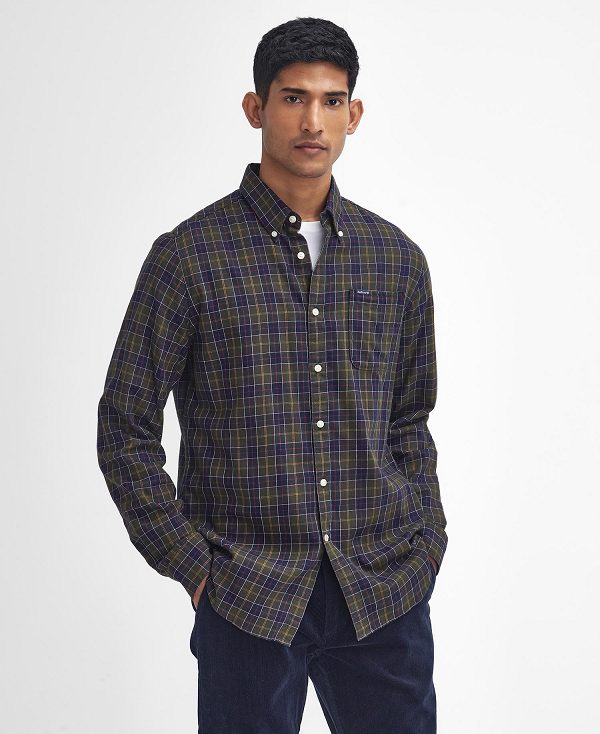 Barbour Lanark Tailored Long-sleeved Shirt Multi | BABO87843