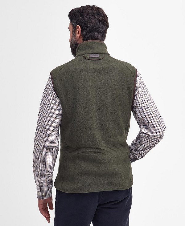 Barbour Langdale Fleece Gilet Olive | BABO88701