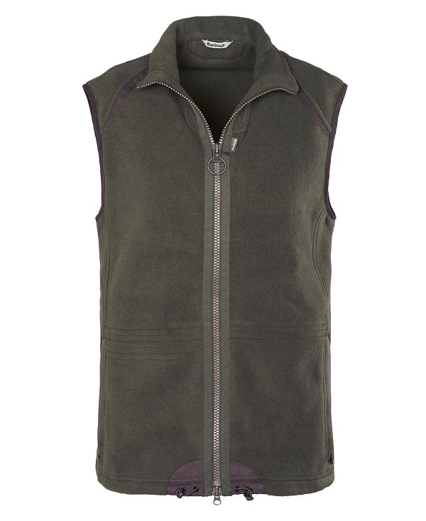 Barbour Langdale Fleece Gilet Olive | BABO88701