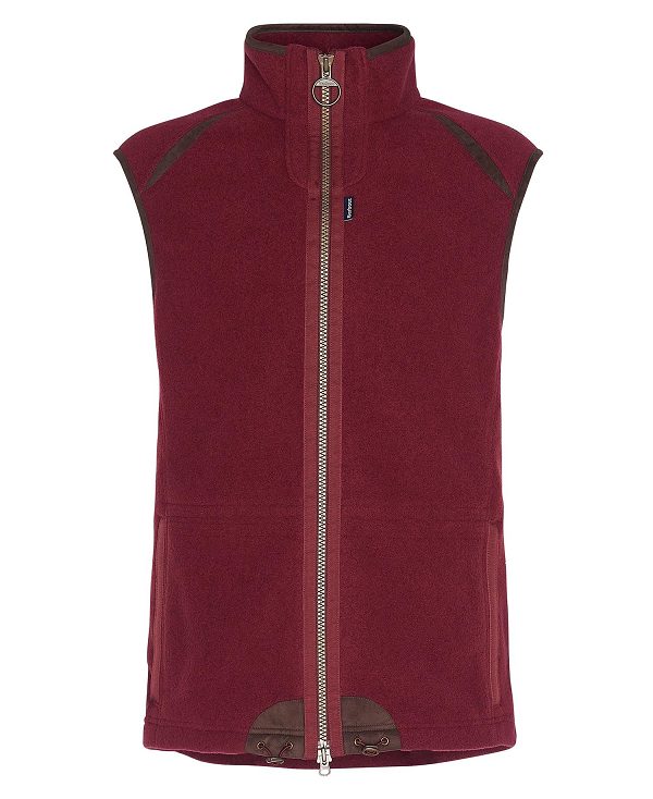 Barbour Langdale Fleece Gilet Red | BABO88732