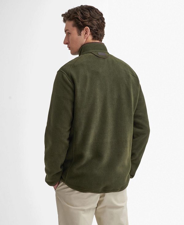 Barbour Langdale Fleece Jacket Green | BABO88712