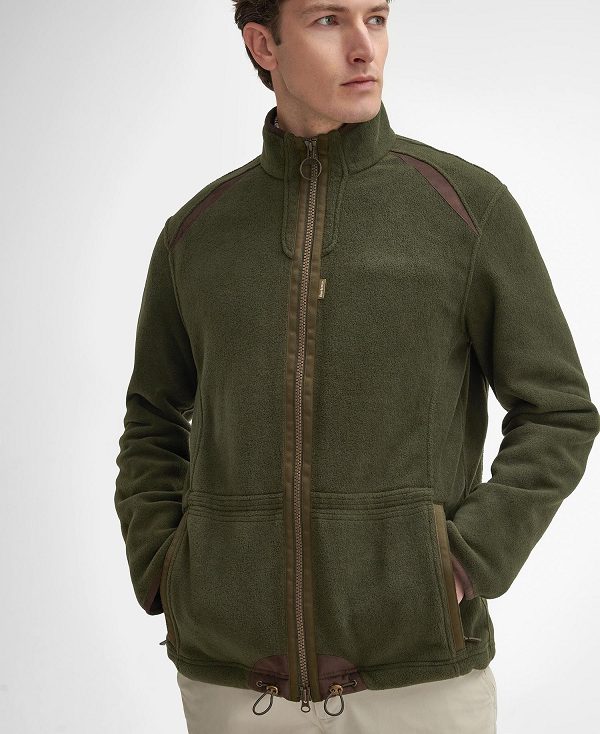 Barbour Langdale Fleece Jacket Green | BABO88712