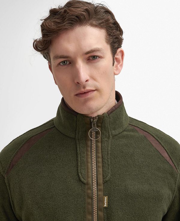 Barbour Langdale Fleece Jacket Green | BABO88712