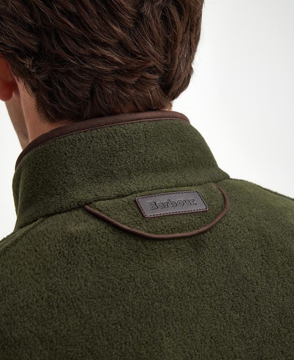 Barbour Langdale Fleece Jacket Green | BABO88712