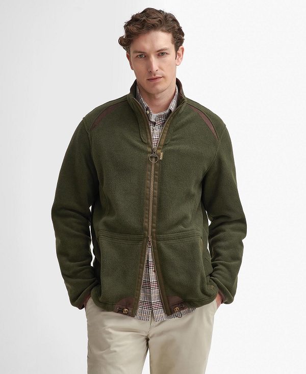 Barbour Langdale Fleece Jacket Green | BABO88712