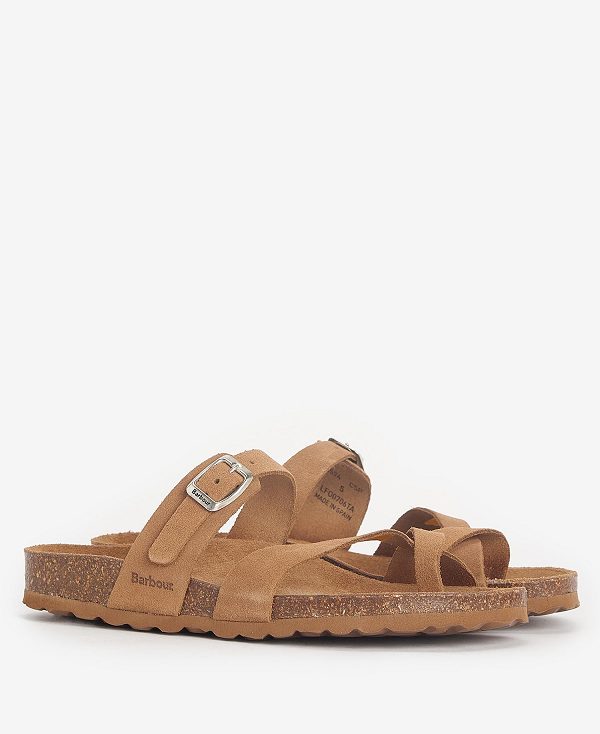 Barbour Langton Sandals Brown | BABO89897