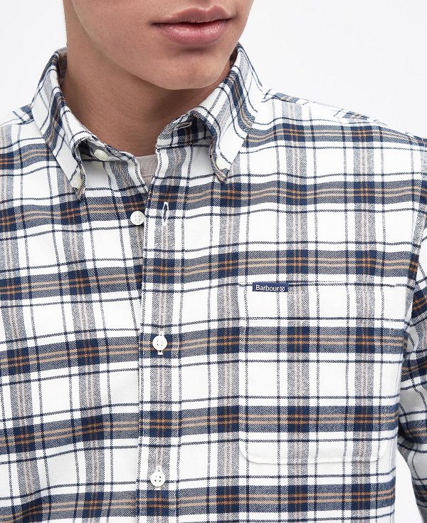 Barbour Langton Tailored Shirt Beige | BABO87662