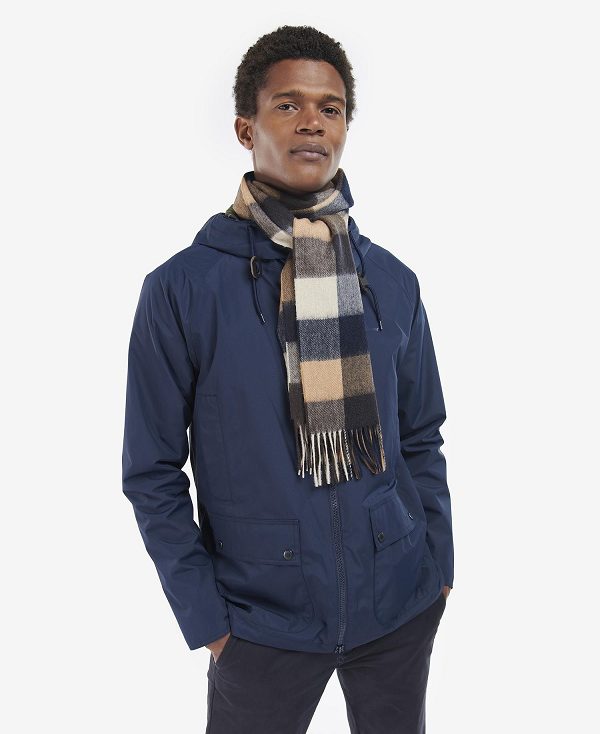 Barbour Large Tattersall Scarf Autumn Dress | BABO89085