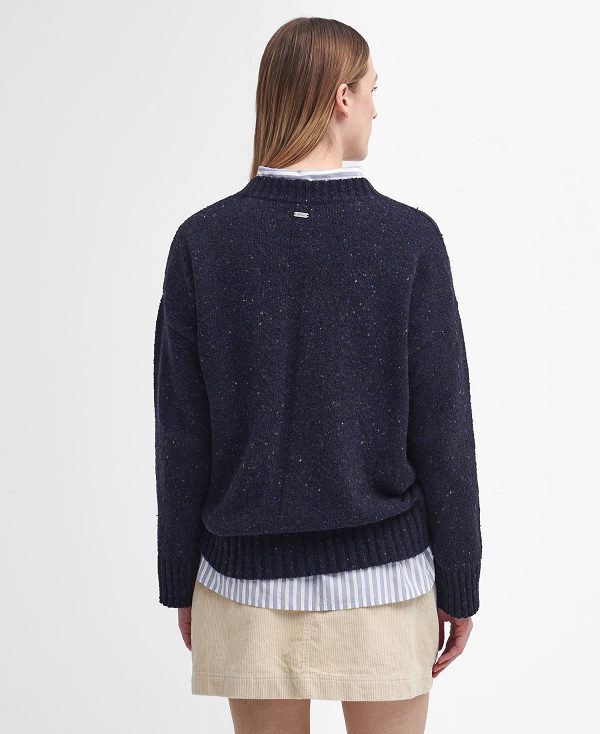 Barbour Lavensdale Crew Neck Jumper Classic Navy | BABO89704