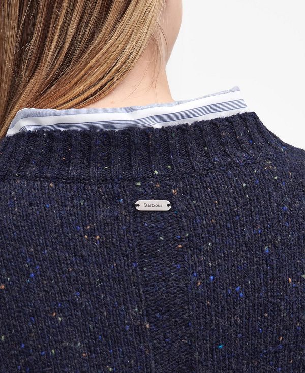 Barbour Lavensdale Crew Neck Jumper Classic Navy | BABO89704