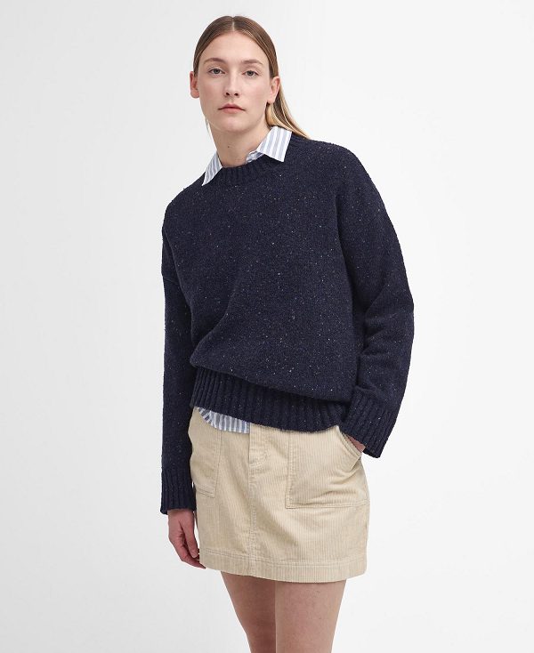 Barbour Lavensdale Crew Neck Jumper Classic Navy | BABO89704