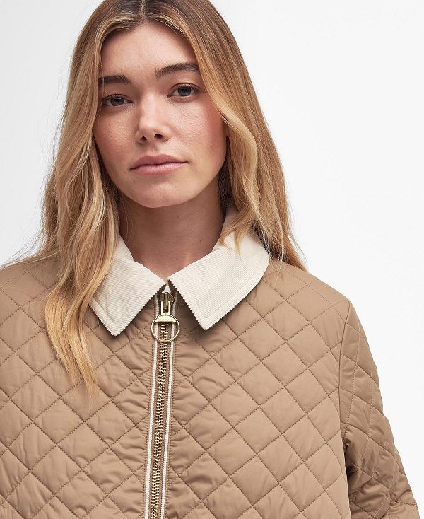 Barbour Leia Quilted Jacket Hazelnut | BABO89318