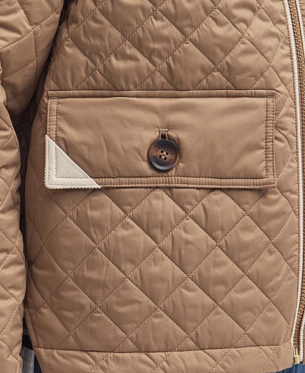 Barbour Leia Quilted Jacket Hazelnut | BABO89318