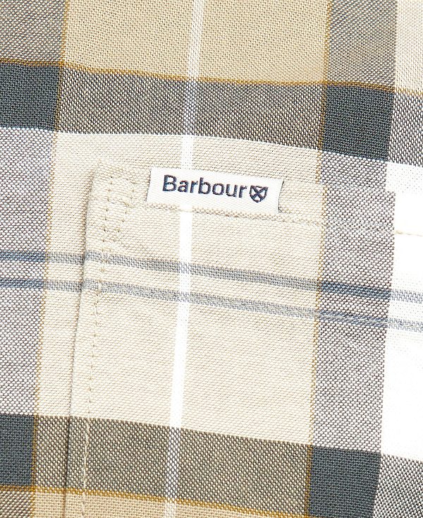 Barbour Lewis Tailored Shirt Glenmore Olive Tartan | BABO87609