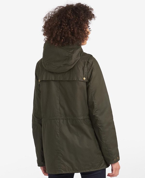 Barbour Lightweight Durham Waxed Jacket Archive Olive | BABO89196