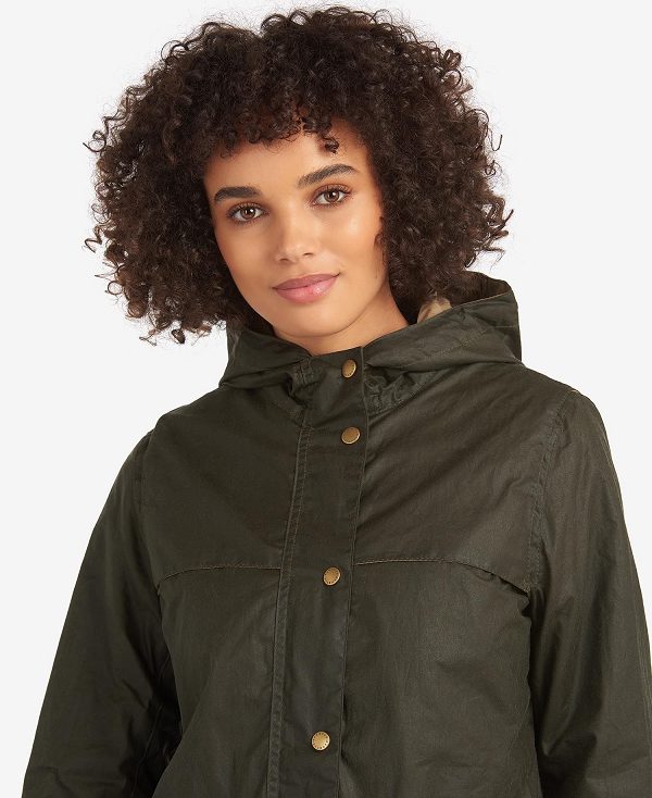 Barbour Lightweight Durham Waxed Jacket Archive Olive | BABO89196