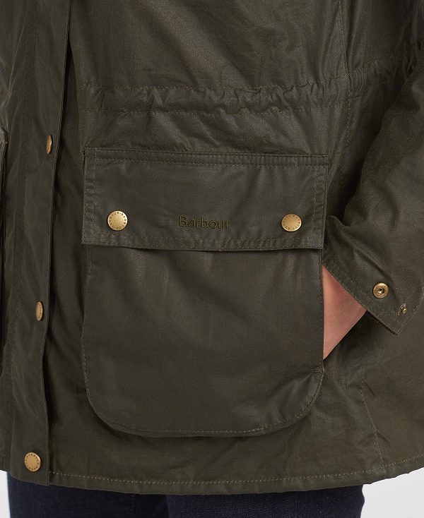 Barbour Lightweight Durham Waxed Jacket Archive Olive | BABO89196