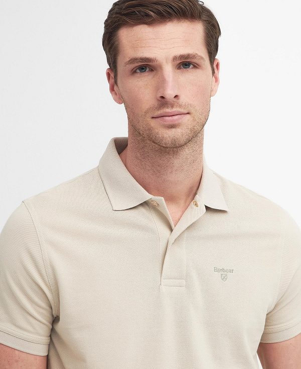 Barbour Lightweight Sports Polo Shirt Mist | BABO88103