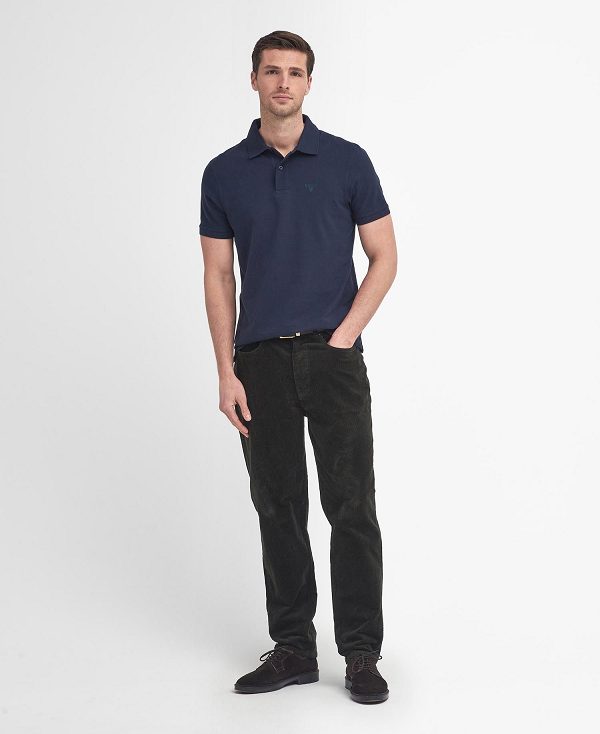 Barbour Lightweight Sports Polo Shirt Navy | BABO88234