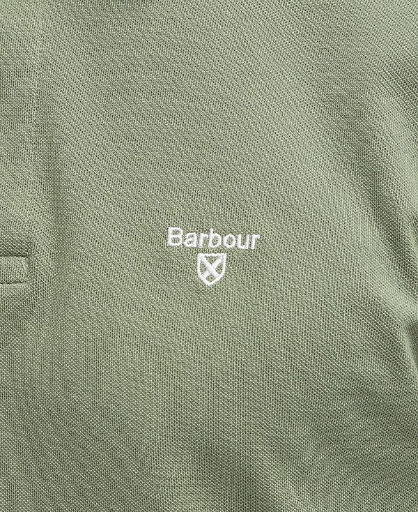 Barbour Lightweight Sports Polo Shirt Olive | BABO88108