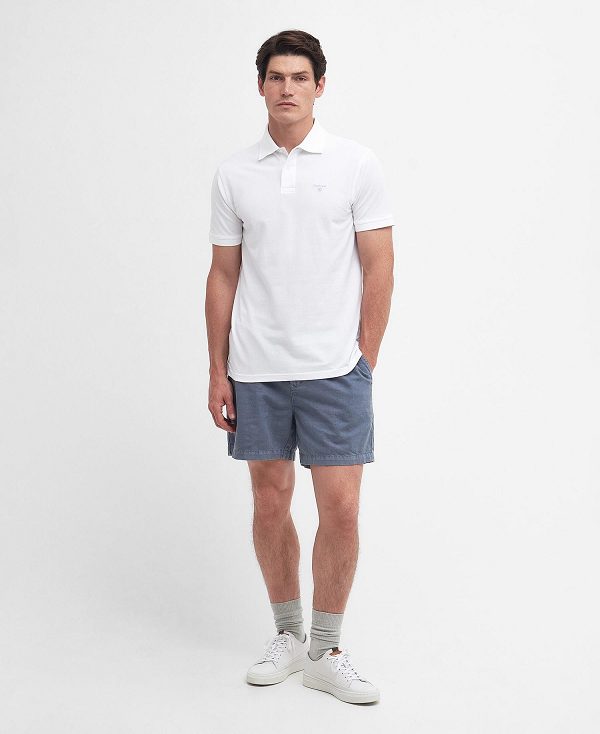 Barbour Lightweight Sports Polo Shirt White | BABO88106