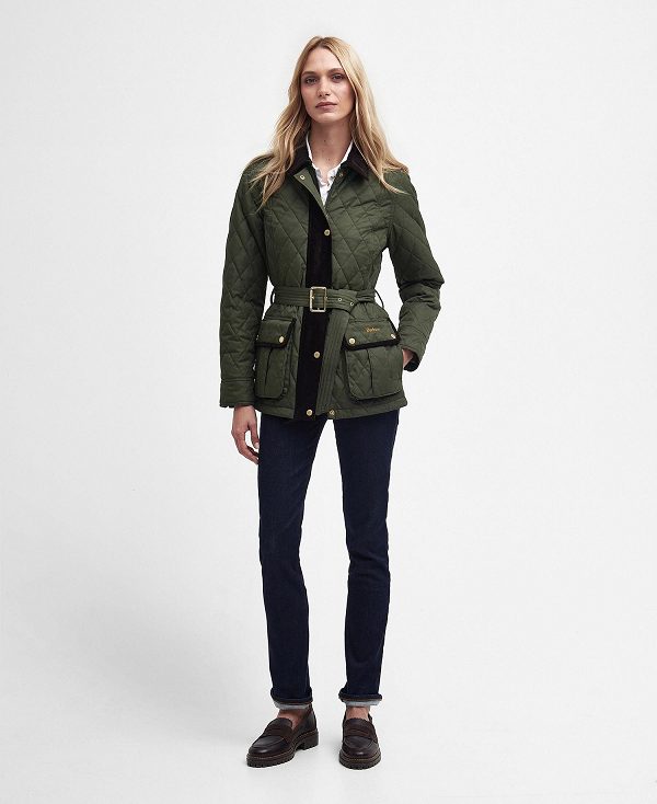 Barbour Lily Quilted Jacket Light Sand | BABO89296