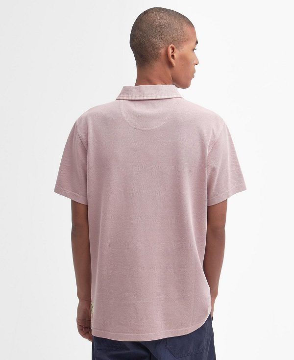 Barbour Liverton Short-sleeved Polo Shirt Pink Quartz | BABO88179