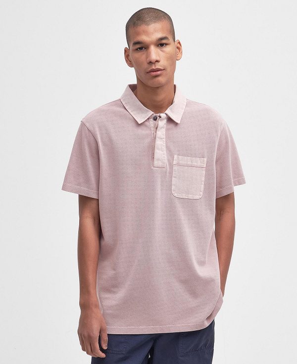 Barbour Liverton Short-sleeved Polo Shirt Pink Quartz | BABO88179