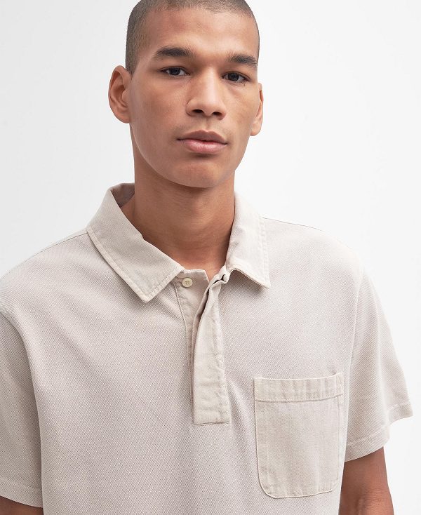 Barbour Liverton Short-sleeved Polo Shirt Rainy Day | BABO88185