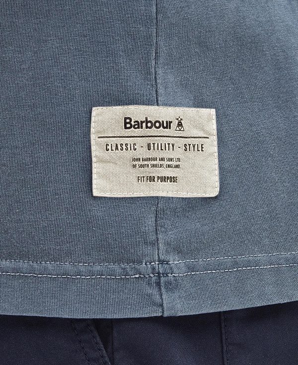 Barbour Liverton T-shirt Dark Slate | BABO88357