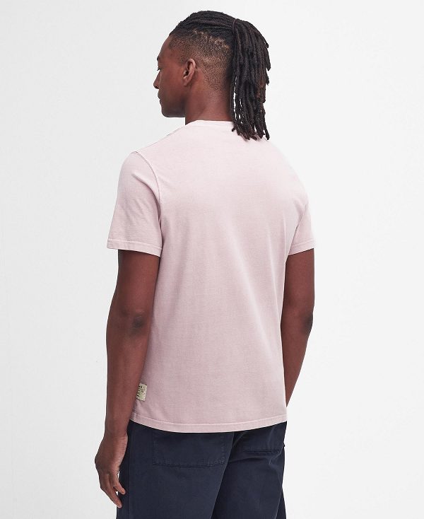 Barbour Liverton T-shirt Pink Quartz | BABO88356