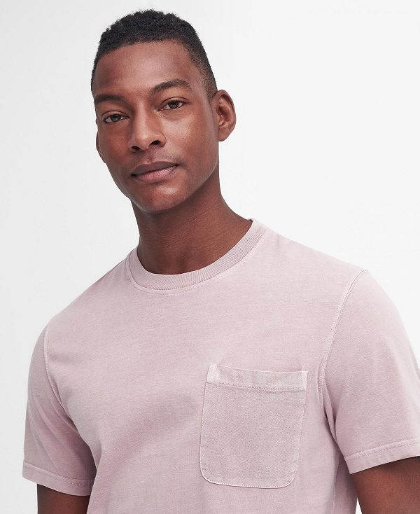 Barbour Liverton T-shirt Pink Quartz | BABO88356