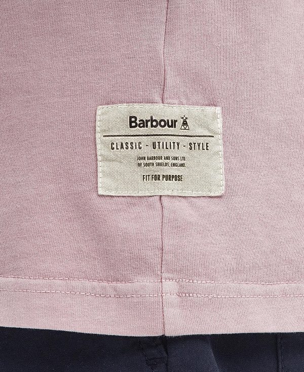 Barbour Liverton T-shirt Pink Quartz | BABO88356