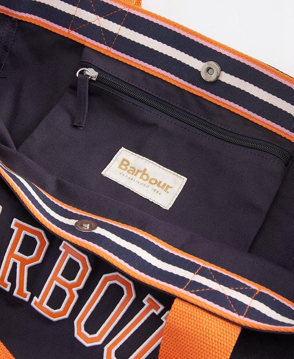 Barbour Logo Beach Bag Black | BABO89975