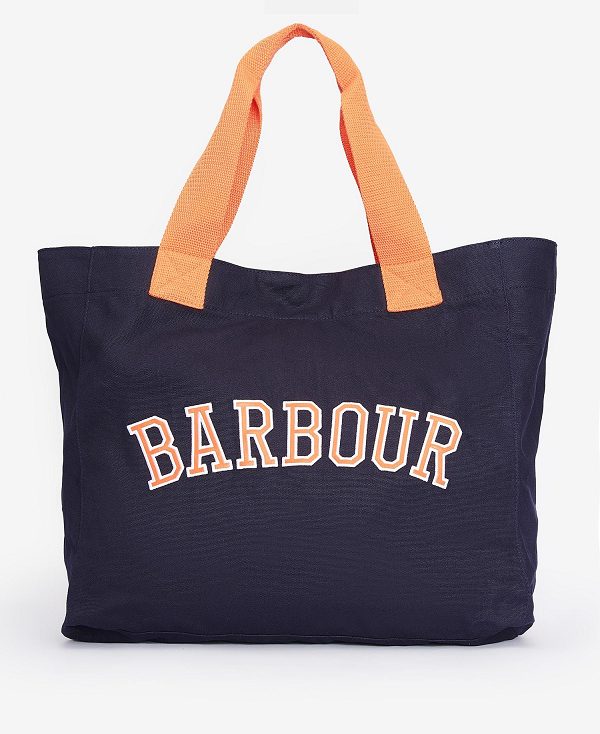 Barbour Logo Beach Bag Black | BABO89975