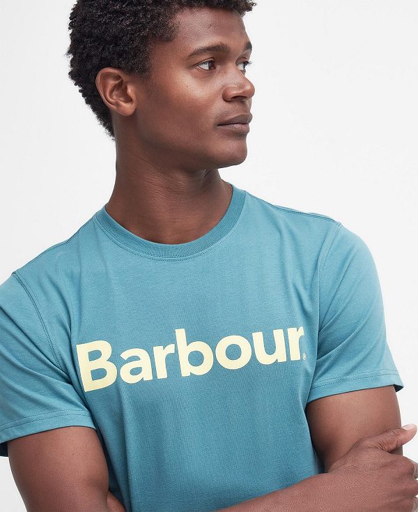 Barbour Logo T-shirt Ecru | BABO88313