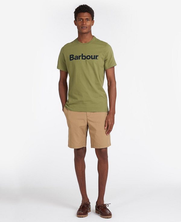 Barbour Logo T-shirt Evergreen | BABO88262