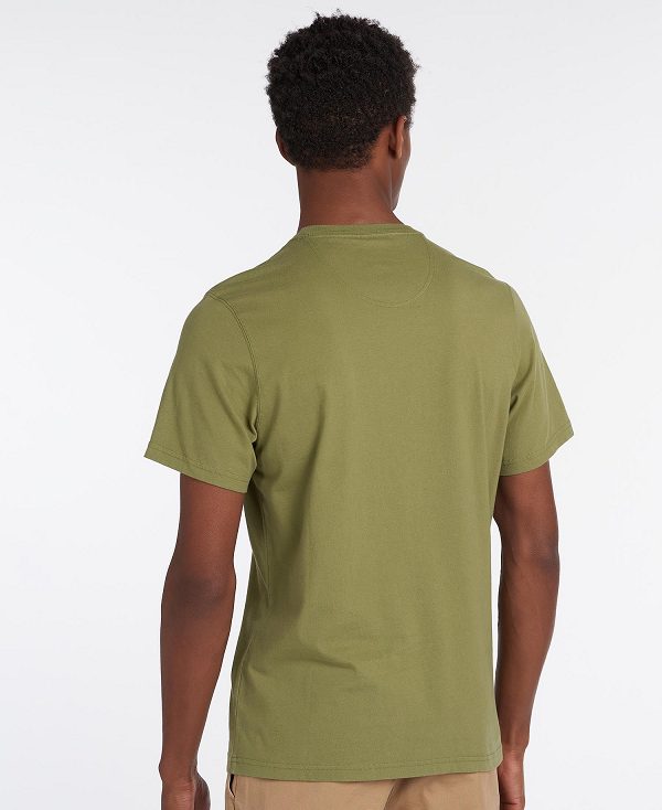 Barbour Logo T-shirt Evergreen | BABO88262