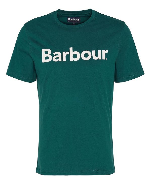 Barbour Logo T-shirt Evergreen | BABO88380