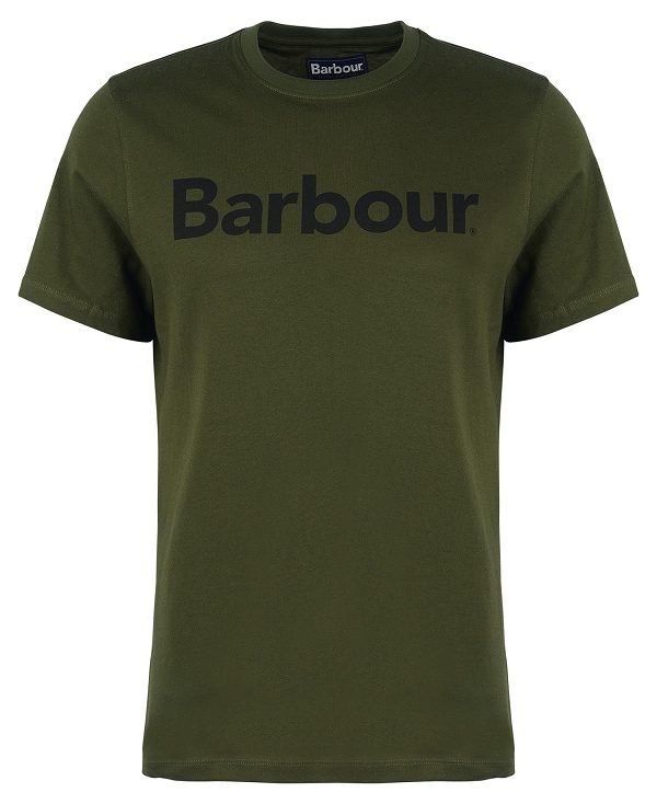 Barbour Logo T-shirt Olive | BABO88388