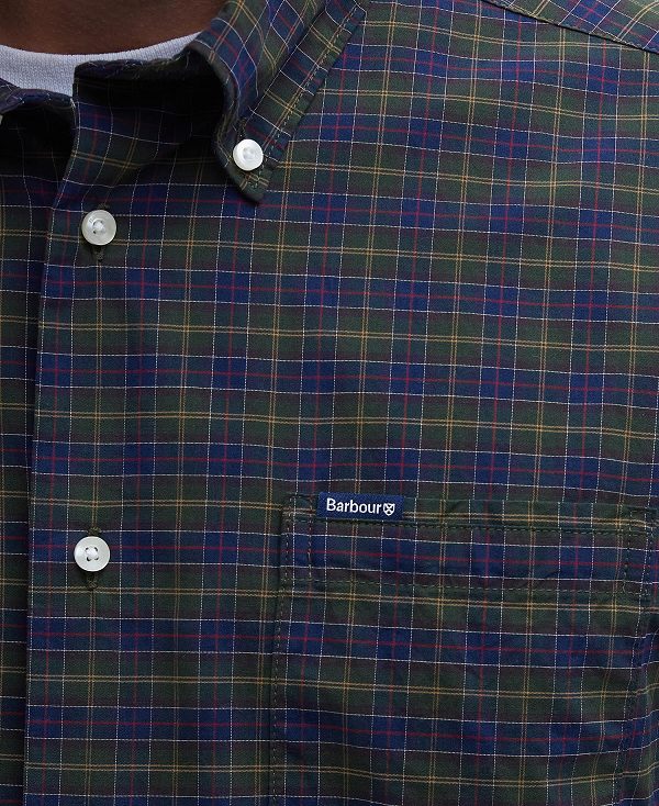 Barbour Lomond Tailored Fit Shirt Midnight Tartan | BABO87853