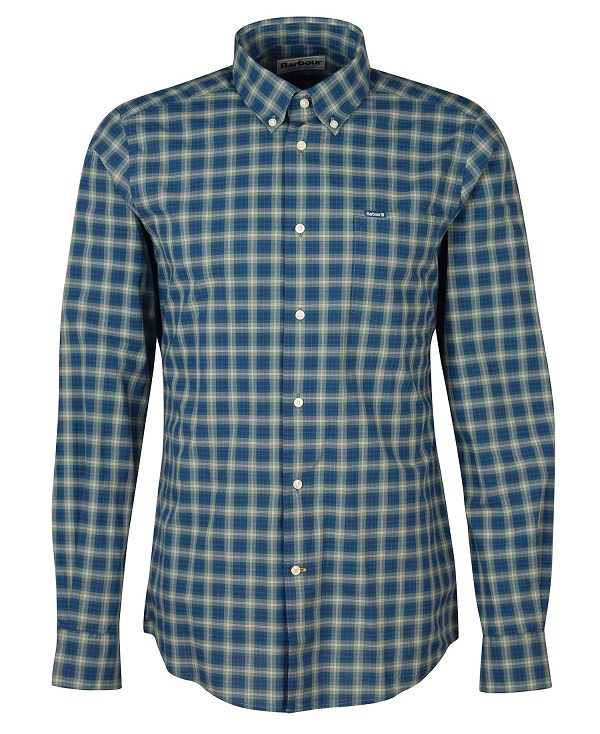 Barbour Lomond Tailored Long-sleeved Shirt Amble Sand Tartan | BABO87626