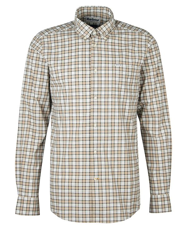 Barbour Lomond Tailored Shirt Glenmore Olive Tartan | BABO87600