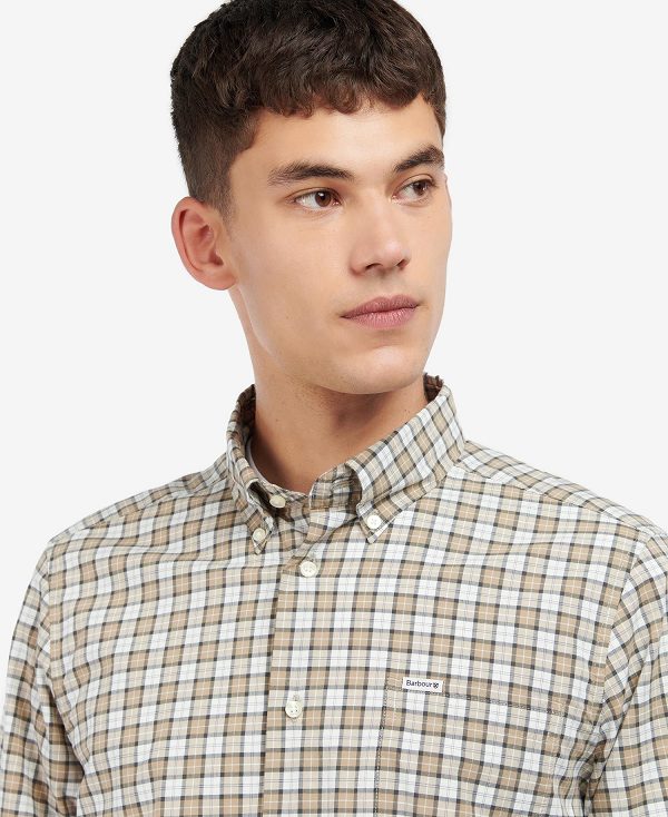 Barbour Lomond Tailored Shirt Glenmore Olive Tartan | BABO87600