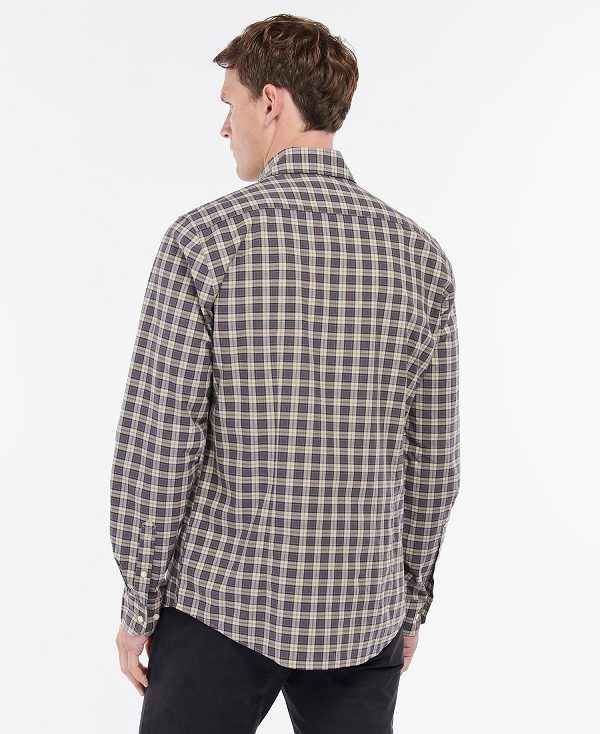 Barbour Lomond Tailored Shirt Winter Red Tartan | BABO87617