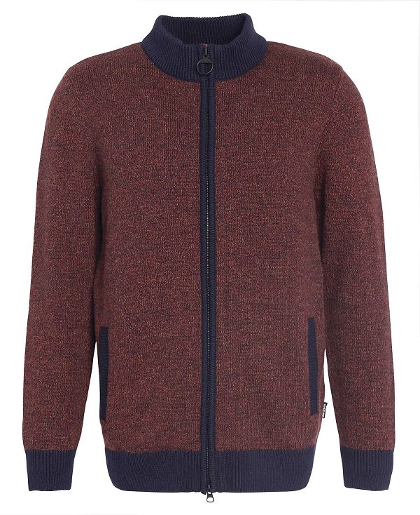 Barbour Longhirst Zip-up Jumper Navy | BABO88599