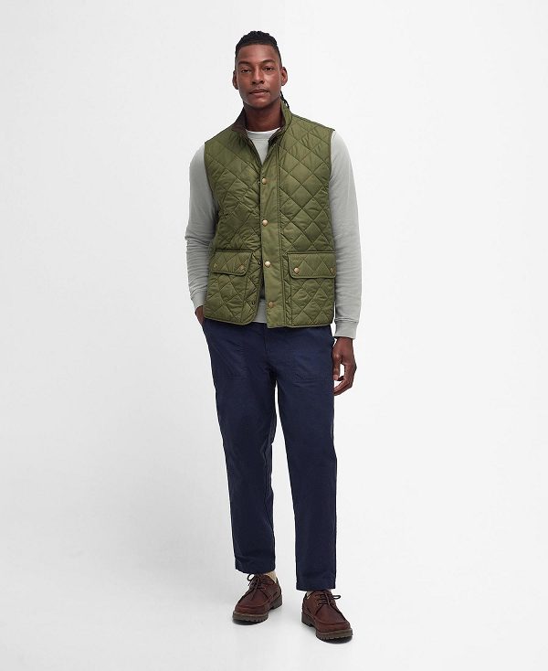 Barbour Lowerdale Gilet Dark Moss | BABO87557