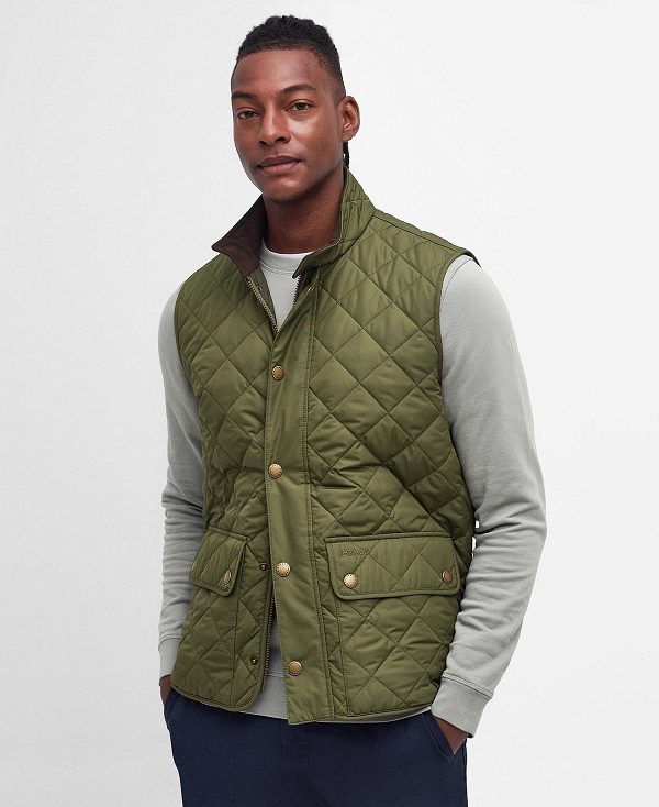 Barbour Lowerdale Gilet Dark Moss | BABO87557