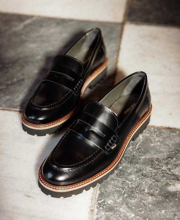 Barbour Ludlow Penny Loafers Black Polido | BABO89909