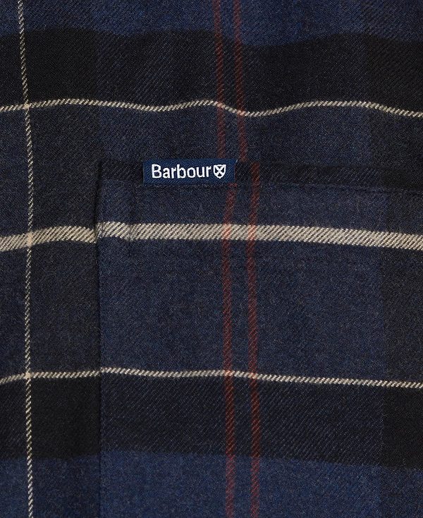 Barbour Lutsleigh Shirt Navy Marl | BABO87832